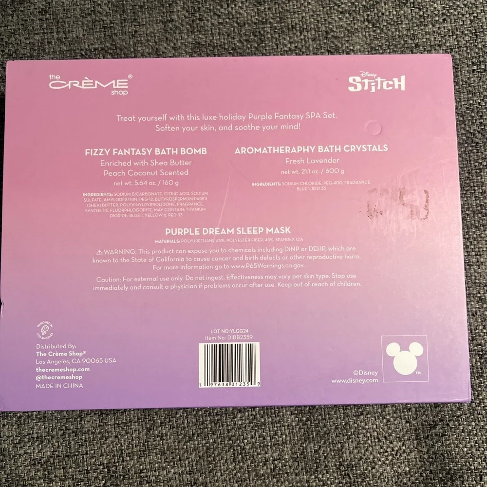 The‎ Creme Shop Disney Stitch Purple Fantasy Spa Set